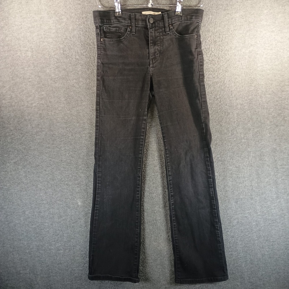 Levi 315 Shaping Bootcut Womens 28x30 (29x27.5) Black Pockets Logo